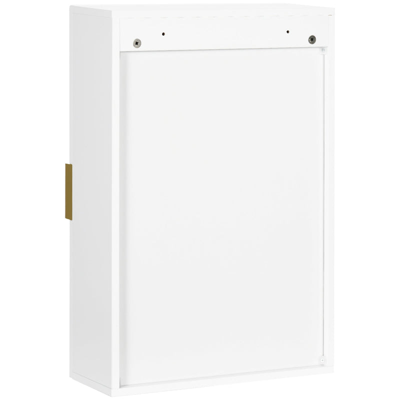 Over Toilet Wall-Mounted Cabinet - Versatile Bathroom Storage with Adjustable Shelves - Ideal for Hallways and Living Rooms