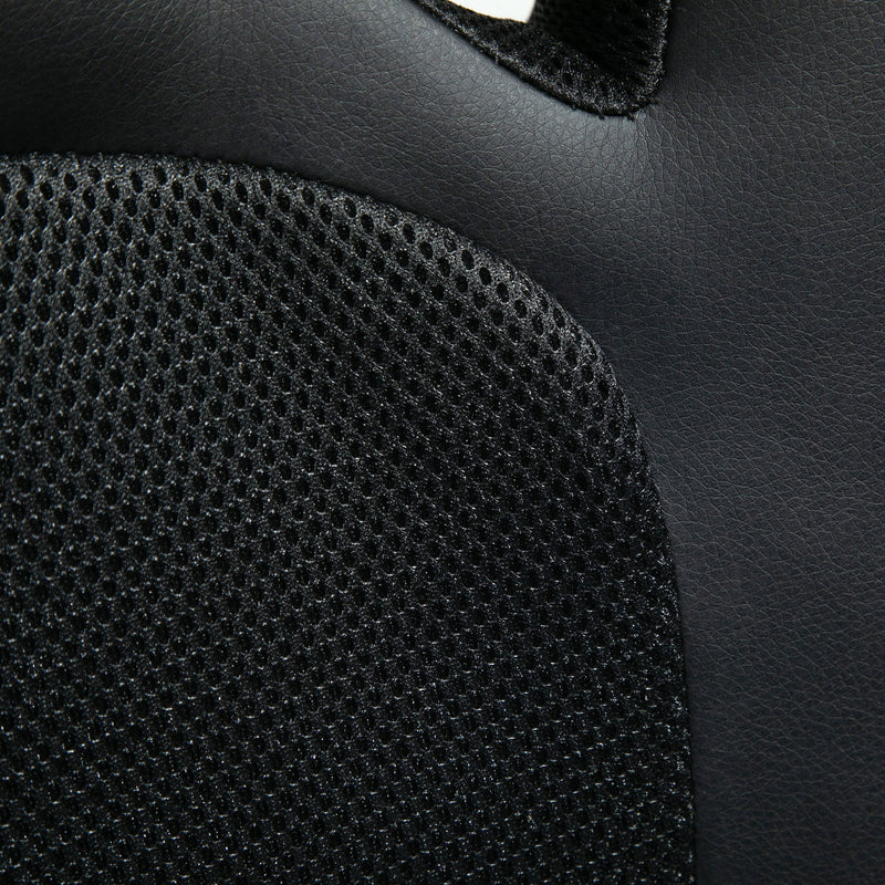 Faux Leather High-Back Computer Chair - Ergonomic Swivel Office Chair with Wheels and Armrests, Black - Ideal for Home Office Comfort and Style