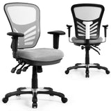 Ergonomic Reclining Mesh Office Chair - 3-Paddle Control, Black Design - Ideal for Home or Professional Office Use