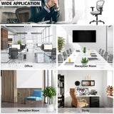 Ergonomic Reclining Mesh Office Chair - 3-Paddle Control, Black Design - Ideal for Home or Professional Office Use
