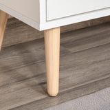 Bedroom & Living Room Sideboard - Natural Finish Storage Cupboard with Drawer and Doors - Elegant Organization for Entryway Spaces