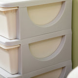 3-Tier Kids Storage Dresser - Vertical Chest with Drawers for Toy Organization - Ideal for Nursery, Playroom, and Kindergarten Spaces