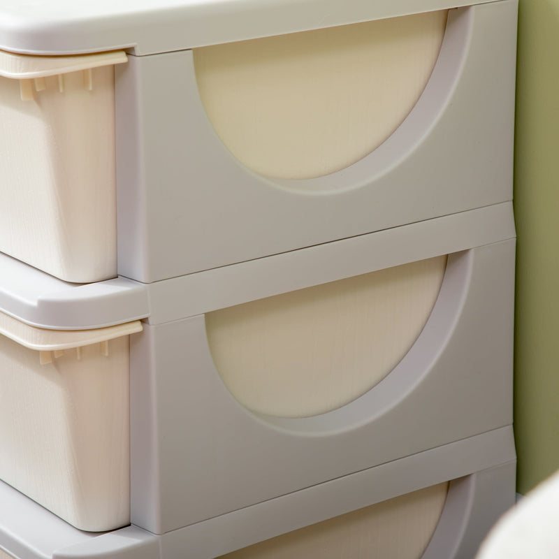 3-Tier Kids Storage Dresser - Vertical Chest with Drawers for Toy Organization - Ideal for Nursery, Playroom, and Kindergarten Spaces