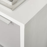 Mobile 3-Drawer File Cabinet with Lock - Multifunctional Storage Chest and Side Table on Wheels - Secure Organization for Home Office, Bedroom, and Living Room