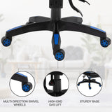Ergonomic Adjustable Gaming Chair with Retractable Footrest - Racing Style Office Desk Chair with Headrest and Lumbar Support, Rolling Recliner - Comfortable Seating for Gamers and Desk Work