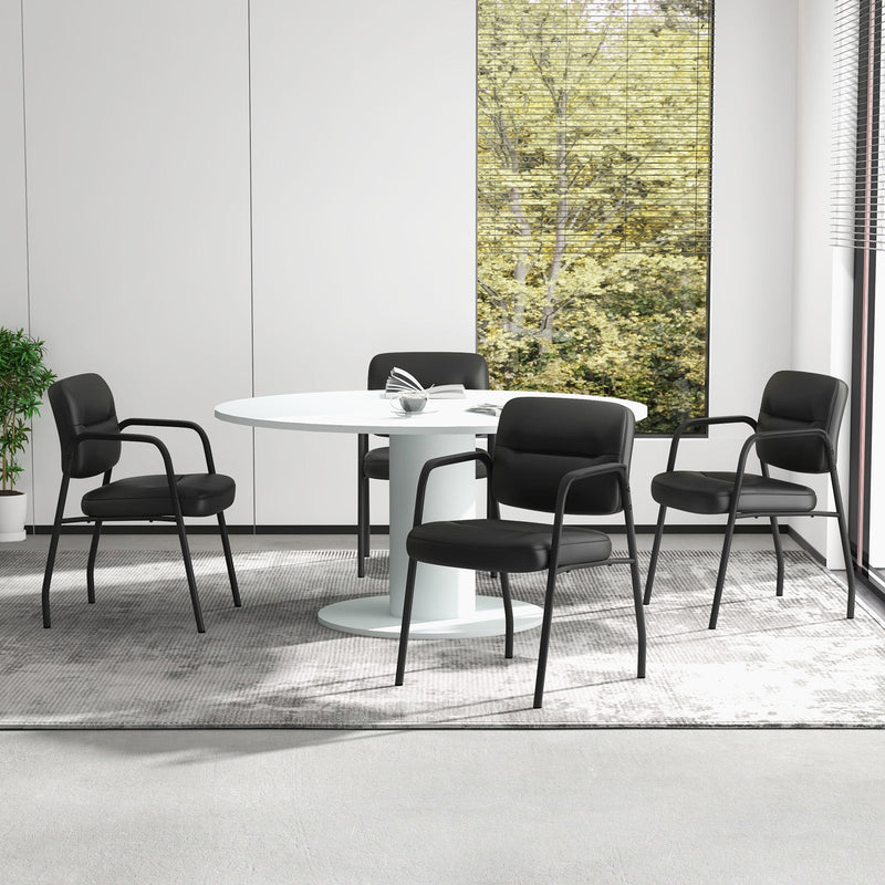 2 Waiting Room Chairs - Integrated Armrests, No Wheels - Perfect for Reception Areas and Lounges
