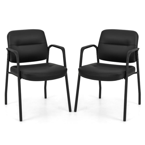 2 Waiting Room Chairs - Integrated Armrests, No Wheels - Perfect for Reception Areas and Lounges