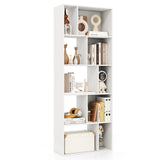 Wood 5-tier Bookshelf Bookcase Home Organizer Display Shelf-