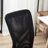 Ergonomic Mesh Office Chair - Armless Mid-Back Design with Height Adjustment & Swivel Casters - Ideal for Home Workstations and Small Desks