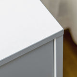 3-Drawer Grey Chest - Bedroom and Living Room Storage Unit with Pine Legs - Spacious 75x42x75cm Organizer for Home Clutter Management