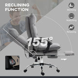 Ergonomic Heated Recliner - Vibrating Massage Office Chair with Plush Microfiber, Extendable Footrest, and Padded Armrests - Stress Relief Seating Solution for Professionals