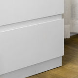 3-Drawer Chest of Drawers - Bedroom & Living Room Storage Organizer - Elegant White Unit for Clutter-Free Spaces