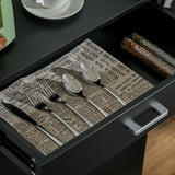 Modern Black Storage Cabinet - Compact Floor Unit with Drawer & Adjustable Shelving for Kitchen or Living Space - Space-Saving Organizer for Home Essentials