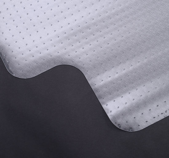 Clear Office Chair Mat with Gripper Spikes - Non-Slip, Frosted Lipped Carpet Protector - Ideal for Home and Office Use to Protect Floors