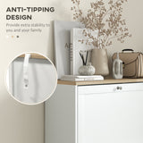 3-Drawer Shoe Cabinet - Space-Saving Narrow Storage for 18 Pairs, Entryway & Hallway Organizer - Sleek White Freestanding Rack