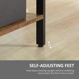 Industrial Storage Shelf - 5-Tier Metal Frame Bookcase & Display Rack in Rustic Brown - Ideal for Living Room, Study & Closet Organization