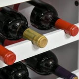 16-Bottle Capacity Modern Wine Cabinet - Kitchen Sideboard with Storage Drawer and Rack - Ideal for Dining Room and Home Bar Organization in White