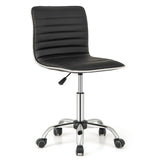 Adjustable Office Chair with Swivel Seat and Universal Wheels-
