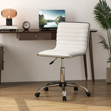 Adjustable Office Chair with Swivel Seat and Universal Wheels-