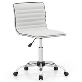 Adjustable Office Chair with Swivel Seat and Universal Wheels-