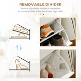 Slim Footwear Rack with Dual Flip Compartments - Space-Saving Adjustable Shoe Cabinet Holds 12 Pairs - Ideal for Small Entryways and Closets
