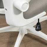 Ergonomic Mesh Office Chair with Lumbar & Headrest Support - Adjustable and Comfortable Seating - Ideal for Prolonged Desk Work, Grey