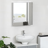 Wall-Mounted Mirror Cabinet - Bathroom Medicine Storage with Hinged Door, Multiple Shelves - Ideal for Organizing Toiletries and Laundry Essentials