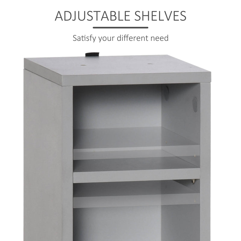 204 CD Media Storage Towers - Dual Set Adjustable Shelf DVD Blu-Ray Bookcase Organizer - Space-Saving Display Rack for Movie Enthusiasts