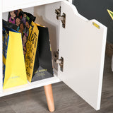 Floor Standing Sideboard Storage Cabinet with Drawer - Bedroom, Living Room, Home Office Organizer in Grey - Space-Saving Solution for Clutter-Free Interiors
