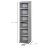 204 CD Media Storage Towers - Dual Set Adjustable Shelf DVD Blu-Ray Bookcase Organizer - Space-Saving Display Rack for Movie Enthusiasts