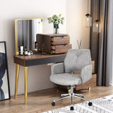 Swiwal Tufted Office Chair Height Adjustable Faux Leather-