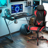Ergonomic Gaming Chair - Blue Comfort with Tilting Function - Game Enthusiasts and Posture Correction Solution