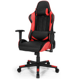 Swivel High Back Racing Chair with Headrest and Lumbar Pillow-