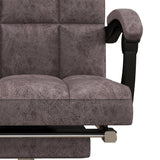 Executive Vibration Massage Office Chair - Microfiber Computer Seat with Reclining Back and Armrests, Charcoal Grey - Ideal for Professional Relaxation and Comfort at Work