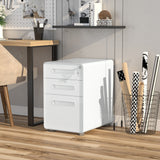 3-Drawer Mobile File Cabinet - Fully Assembled, Lockable, All-Metal Rolling Storage - Vertical Filing Solution for Home Office and Business Use