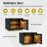 Secure Vault - Digital Security Safe Box with Keys, Ideal for Jewelry and Cash Storage - Perfect Solution for Personal Valuables Security