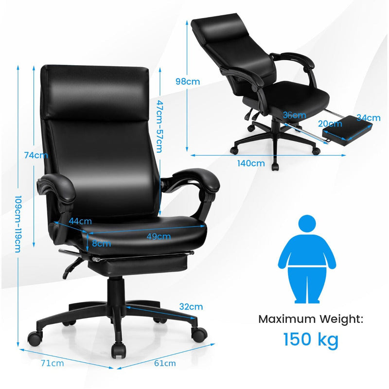 Executive Chair Brand - Ergonomic Office Chair with Headrest - Designed for Superior Comfort and Efficiency at Work