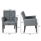 Executive Series - Beige Guest Chair for Office or Dining Room - Ideal for Hosting Clients and Dinner Parties