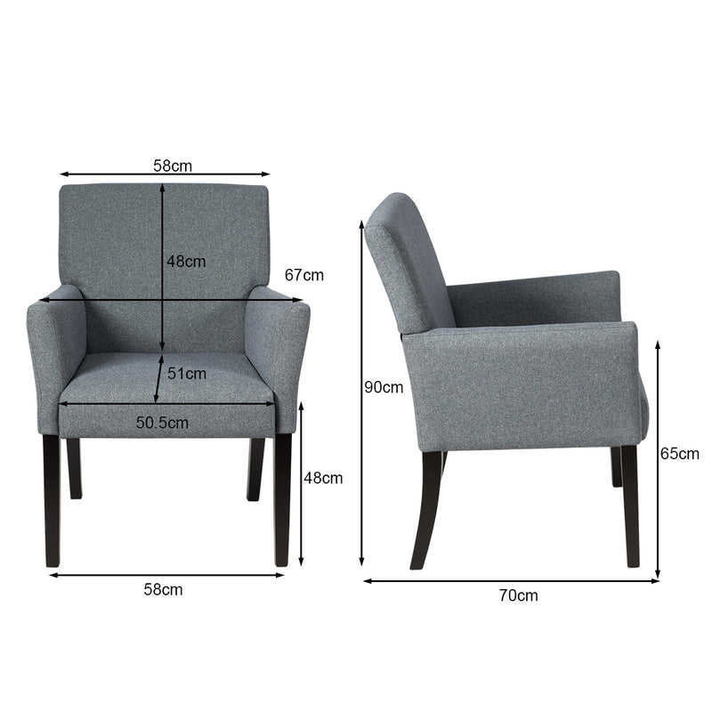 Executive Series - Beige Guest Chair for Office or Dining Room - Ideal for Hosting Clients and Dinner Parties