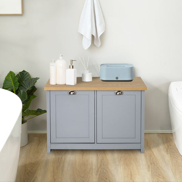 2-Door Shoe Cabinet with Storage Shelf - Entryway Bench and Hallway Organizer - Ideal for Bathroom Use and Shoe Organization