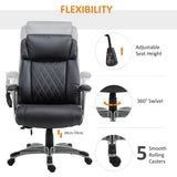Ergonomic High-Back Massaging Office Chair with Armrests - 6-Point Vibration, Adjustable Height Executive Seat - Ideal for Stress Relief and Comfort in the Workplace