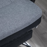 High Back Executive Office Chair - Ergonomic Reclining Computer Chair with Adjustable Height & Swivel Wheels, Retractable Footrest - Ideal for Comfortable Long Sitting Periods