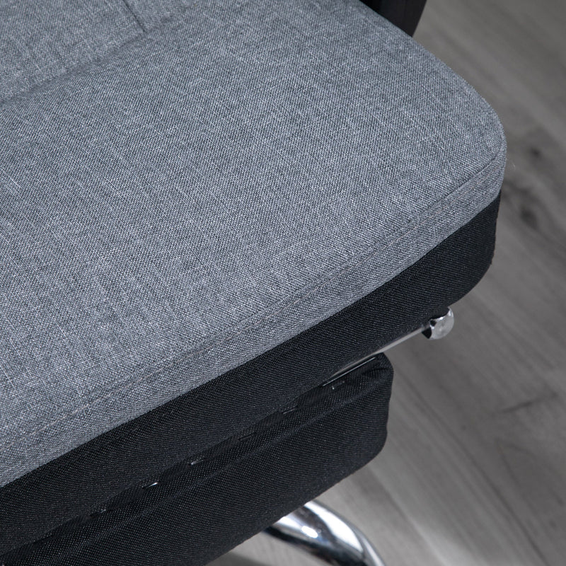 High Back Executive Office Chair - Ergonomic Reclining Computer Chair with Adjustable Height & Swivel Wheels, Retractable Footrest - Ideal for Comfortable Long Sitting Periods
