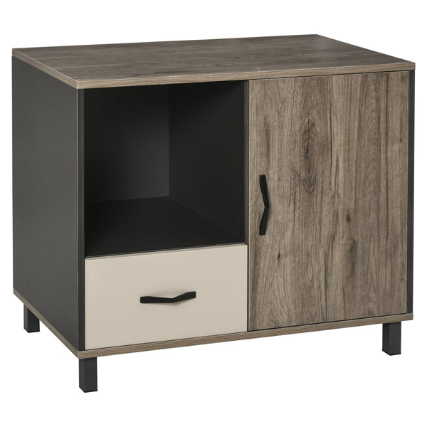 Floor Standing File Cabinet Sideboard - Multipurpose Storage with Drawers and Shelves - Ideal for Office Organization and Clutter Reduction
