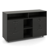 File Cabinet with Lock Mobile Lateral Filing Storage Organizer-