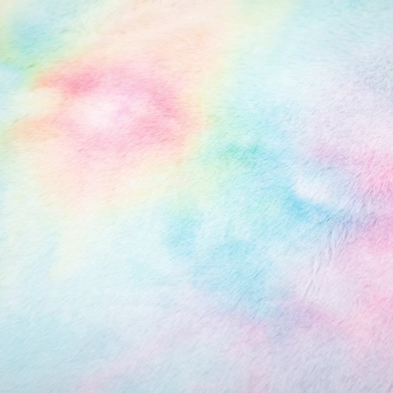 Fluffy Unicorn Mid-Back Office Chair - Swivel Wheel, Cute Rainbow Desk Chair - Ideal for Adding a Pop of Color to Any Workspace