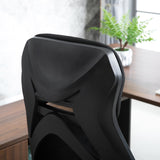 Ergonomic Mesh Office Chair with Extendable Footrest - High-Back Recliner with Adjustable Height and Headrest, in Black - Ideal for Home Office and Lunch Break Relaxation
