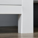 Pantry Storage Unit with Tempered Glass Doors - Kitchen Cupboard with Drawer, Open Shelf & Adjustable Shelves | 181.5 cm Tall in White - Ideal for Organizing Kitchenware & Food Essentials