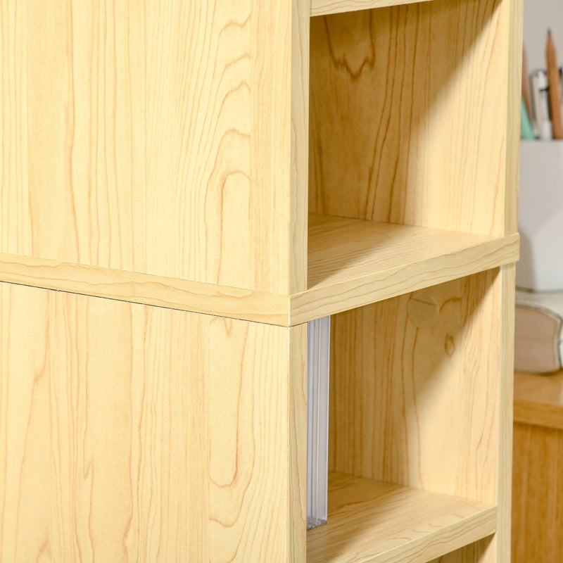 Media Storage Cabinet with 12 Tiers - CD/DVD Storage Shelf Tower, Multimedia Organizer Rack, Bookcase Display Unit - Perfect for Organizing Media Collections and Displaying Keepsakes