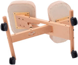 Wooden Orthopaedic Kneeling Stool with Ergonomic Posture Frame in Beige - Ideal for Improving Posture and Easing Back Pain